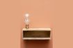 Miniatura Luz de pared y estante de madera Arsy 1