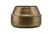 Miniatura Maceta de aluminio con acabado de latón dorado Rattan 4