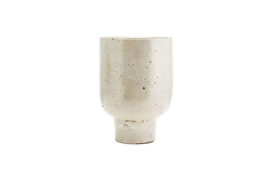 Maceta de arcilla de color beige Artist