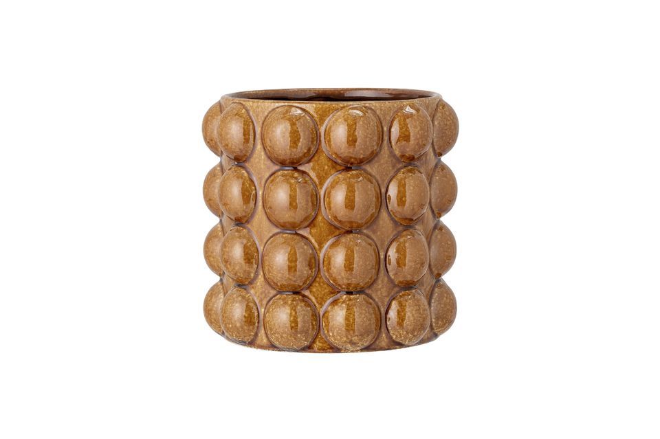 Maceta de gres marrón Deia Bloomingville