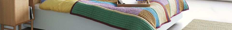 Descriptivo Materiales  Manta de algodón multicolor Pavilion