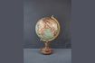 Miniatura Mapa mundial de base de madera antigua Riverie 1
