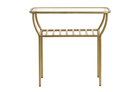 Mesa auxiliar Chic de color oro Clipped