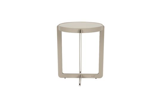 Mesa auxiliar de acero beige Centre Clipped