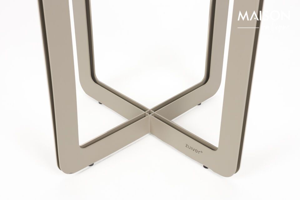 Mesa auxiliar de acero beige Centre - 8
