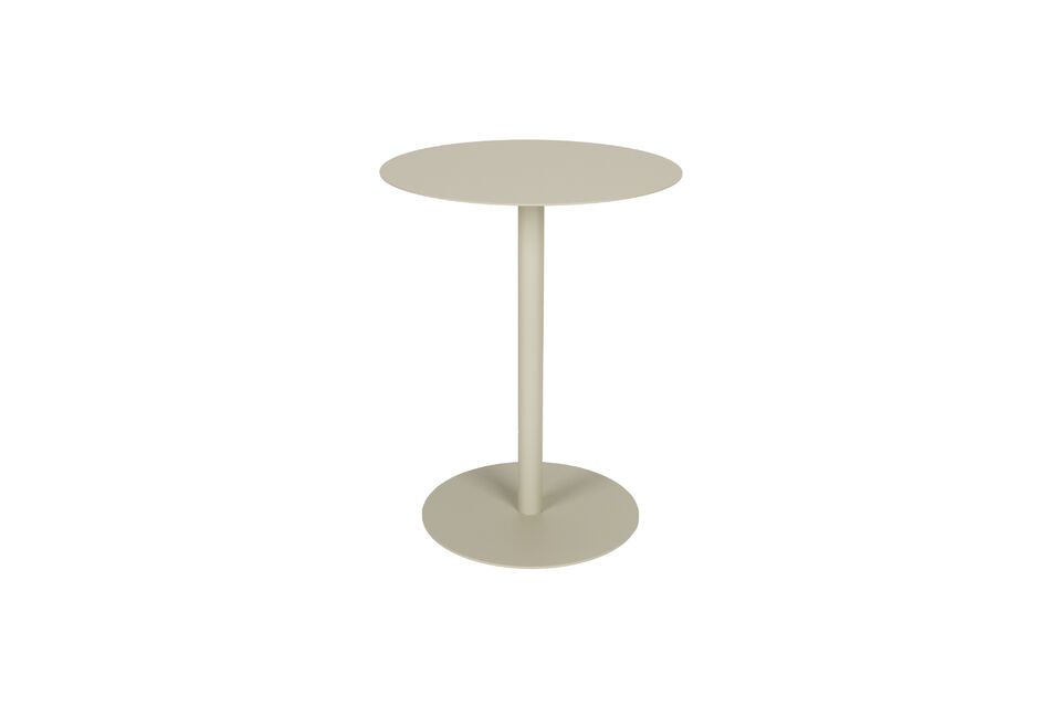Mesa auxiliar de acero beige Snow Zuiver