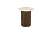 Miniatura Mesa auxiliar de madera beige Arda 1