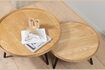 Miniatura Mesa auxiliar de madera beige Mesa 2