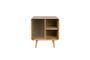 Miniatura Mesa auxiliar de madera beige Rise Clipped