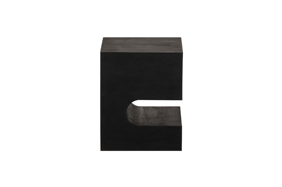 Mesa auxiliar de madera de mango negra Toma - 7