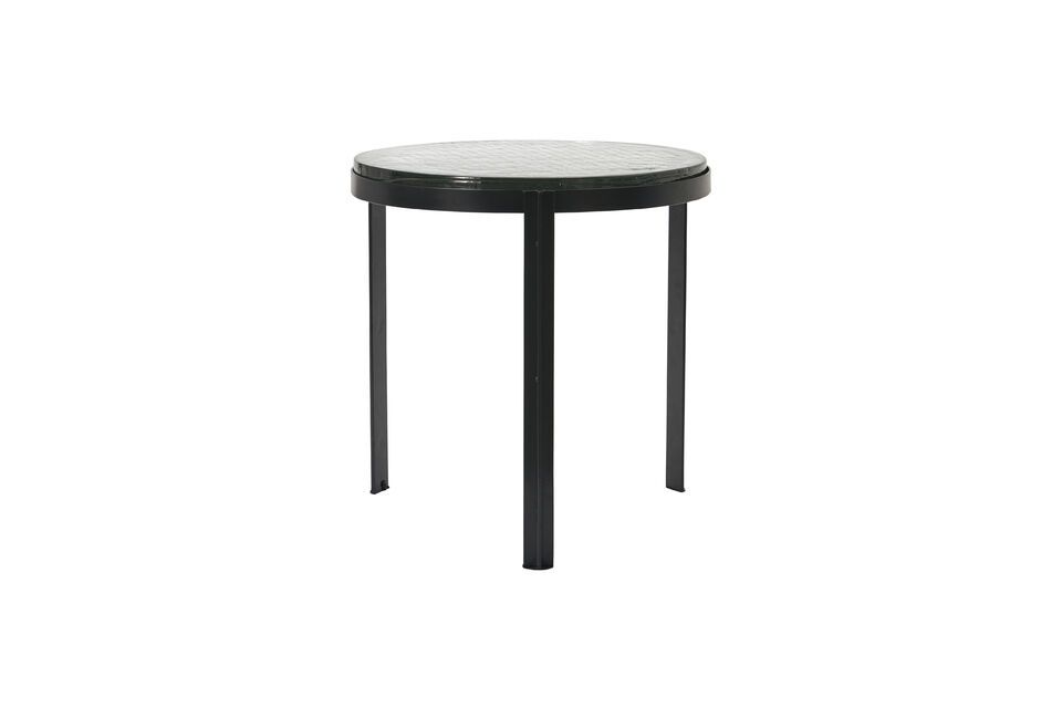 Mesa auxiliar de metal negro Smoke House Doctor