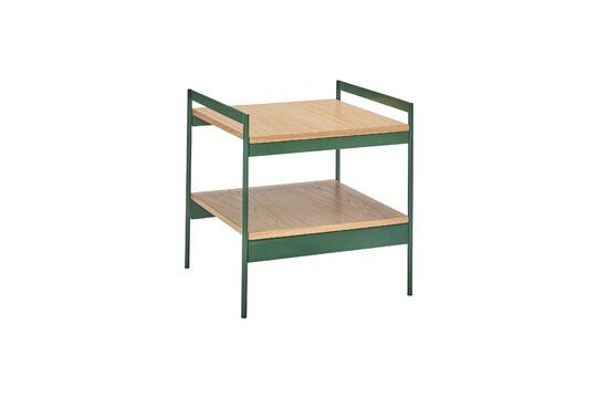 Mesa auxiliar de metal verde