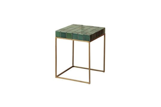 Mesa auxiliar de metal verde Porto