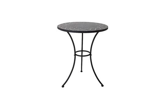 Mesa auxiliar de piedra negra Lala