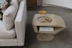 Miniatura Mesa auxiliar de resina beige North Side 2