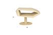 Miniatura Mesa auxiliar de resina beige North Side 7