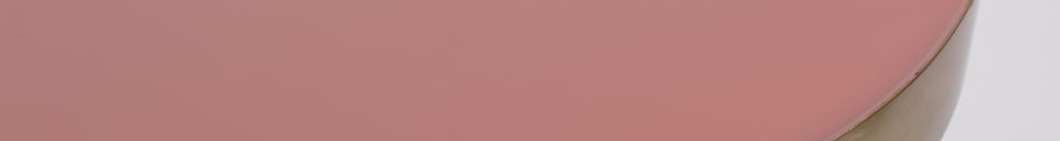 Descriptivo Materiales  Mesa auxiliar Glam rosa