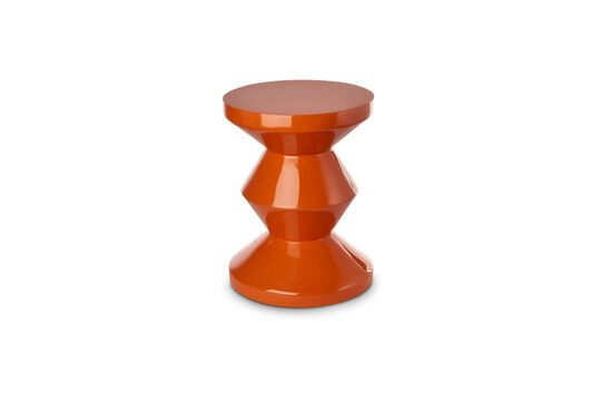 Mesa auxiliar naranja Zig Zag