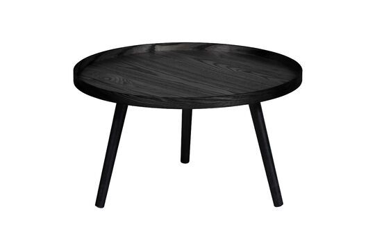 Mesa auxiliar pequeña de madera negra Mesa