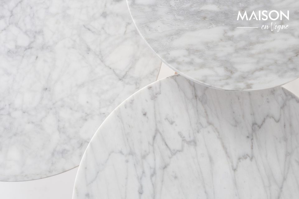 Mesa auxiliar Pierre blanco talla S - 6