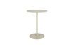 Miniatura Mesa bistró de acero beige Snow 1