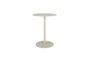 Miniatura Mesa bistró de acero beige Snow Clipped