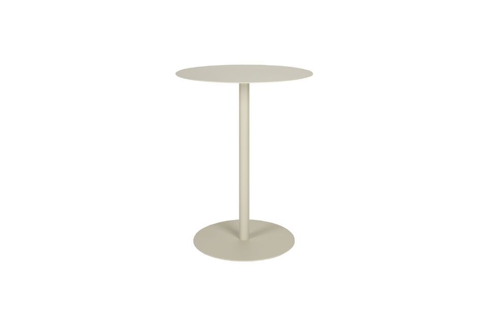 Mesa bistró de acero beige Snow Zuiver