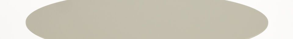Descriptivo Materiales  Mesa bistró de acero beige Snow