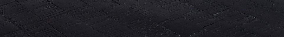 Descriptivo Materiales  Mesa cuadrada Bistro Maze acabado en negro
