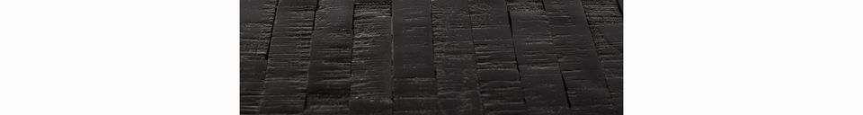 Descriptivo Materiales  Mesa de bar redonda Maze de acabado negro