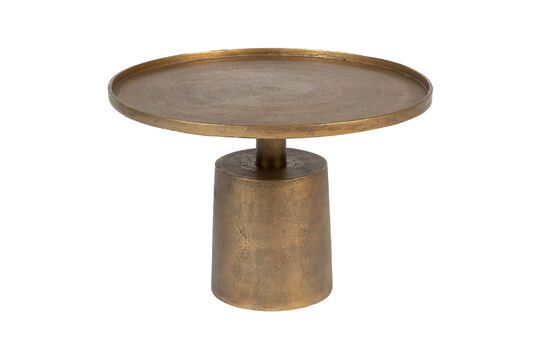 Mesa de centro de aluminio dorado Mason