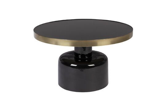 Mesa de centro de hierro negro Glam