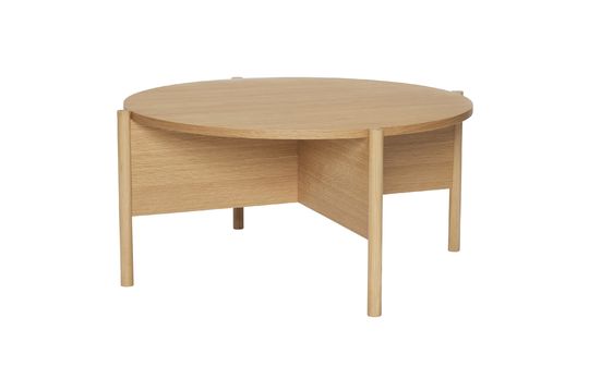 Mesa de centro de madera beige Heritage Clipped