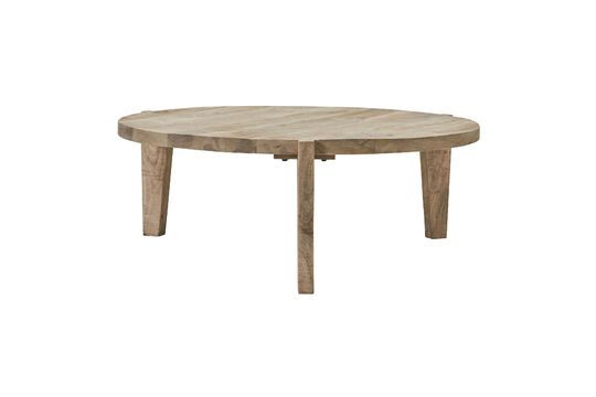 Mesa de centro de madera clara Bali