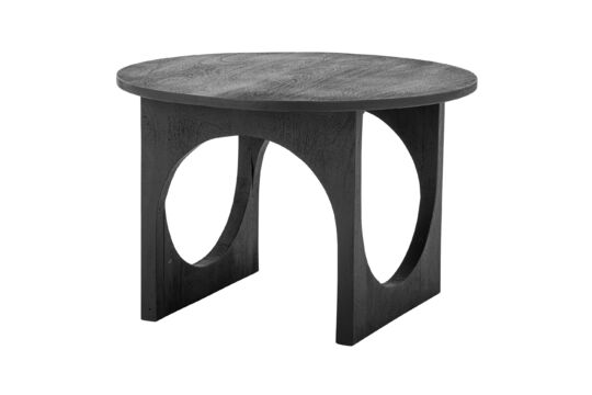 Mesa de centro de madera negra Ulrike Clipped