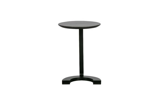 Mesa de centro de madera y metal negro Suelo