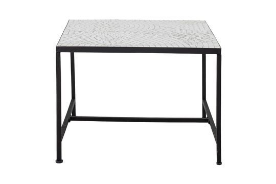Mesa de centro de piedra blanca Niah