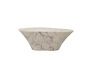 Miniatura Mesa de centro de piedra blanca Oval Clipped