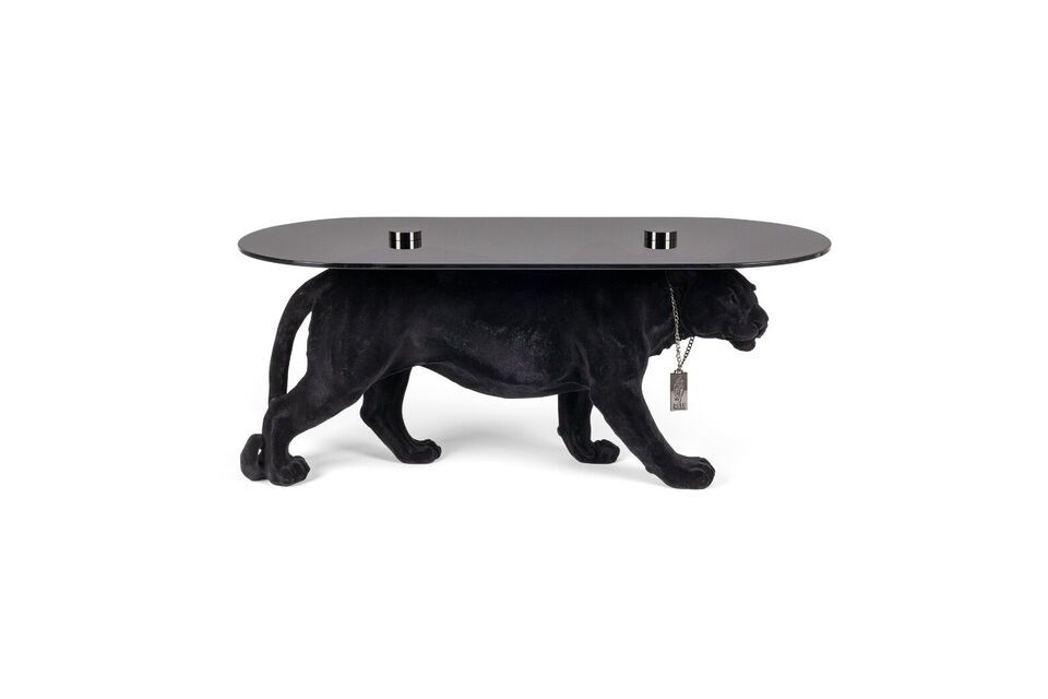 Mesa de centro de resina negra Dope As Hell Bold Monkey