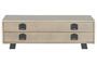 Miniatura Mesa de centro Derby de roble macizo beige Clipped