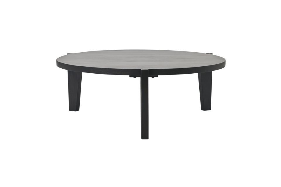 Mesa de centro grande de madera de mango negro Bali House Doctor