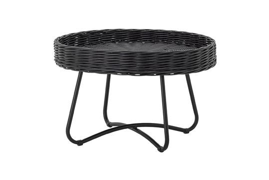 Mesa de centro Hattie en ratán negro