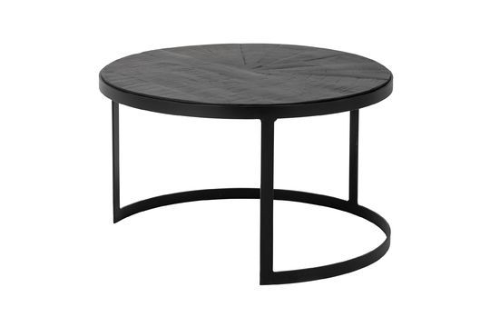 Mesa de centro negra de madera de mango Frei