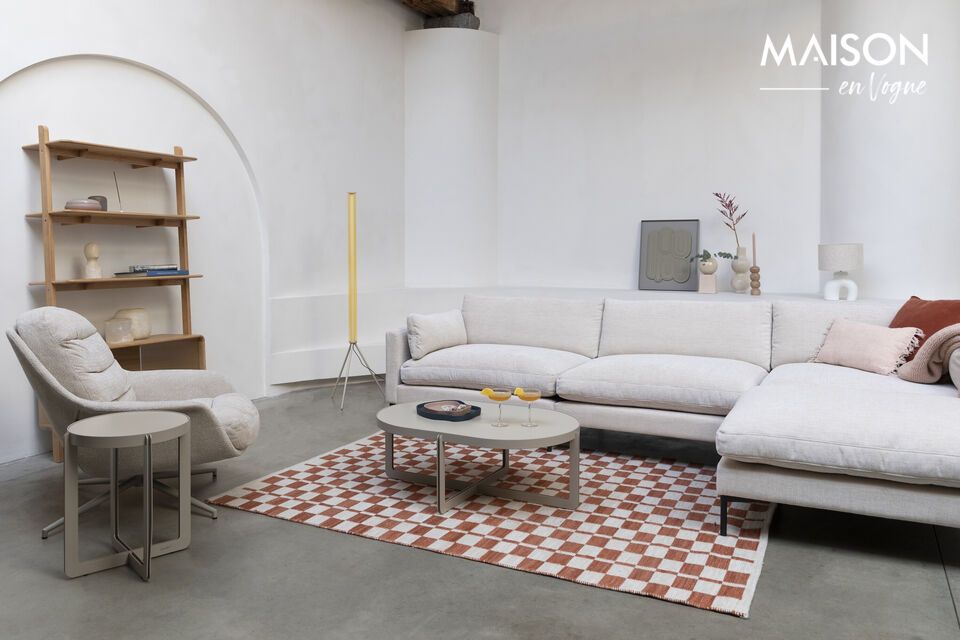 Elegancia beige para un ambiente contemporáneo.