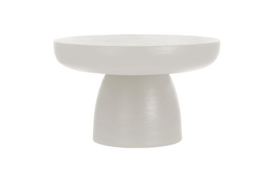 Mesa de centro pequeña de escayola blanca Pretoria