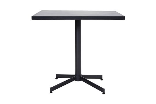 Mesa de comedor cuadrada de hierro negro Helo