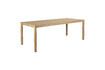 Miniatura Mesa de comedor de chapa de fresno beige 220x90 Sticks 5