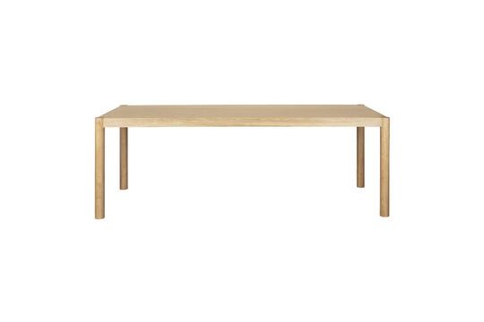 Mesa de comedor de chapa de fresno beige 220x90 Sticks Clipped