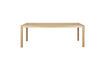 Miniatura Mesa de comedor de chapa de fresno beige 220x90 Sticks 1
