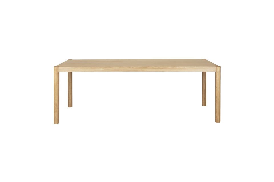 Mesa de comedor de chapa de fresno beige 220x90 Sticks Zuiver
